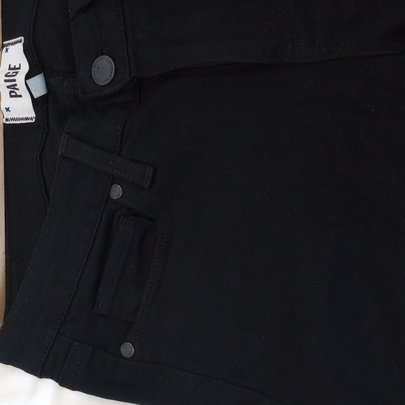 Paige Womens Jeans Sz 27 Black Verdugo Crop Skinny Stretch Basic Layer Comfy - Picture 5 of 10